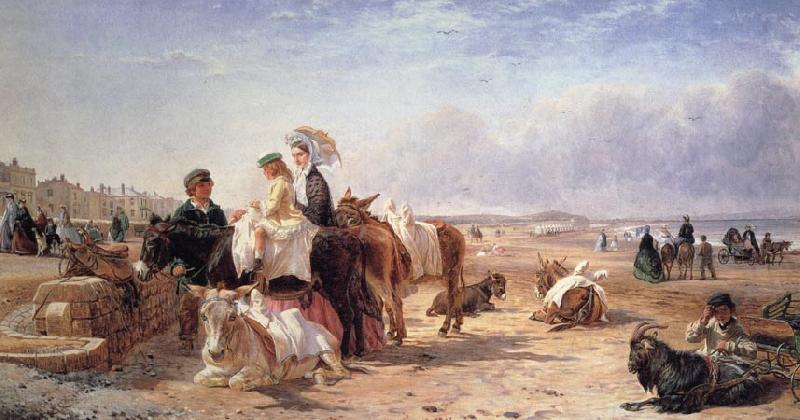 Weston Sands in 1864, William Havell